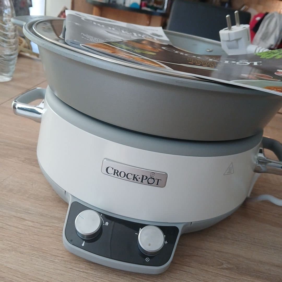 Ny oanvänd Crock-Pot 6L Sauté Slow Cooker med DuraCeramic™ Beläggning