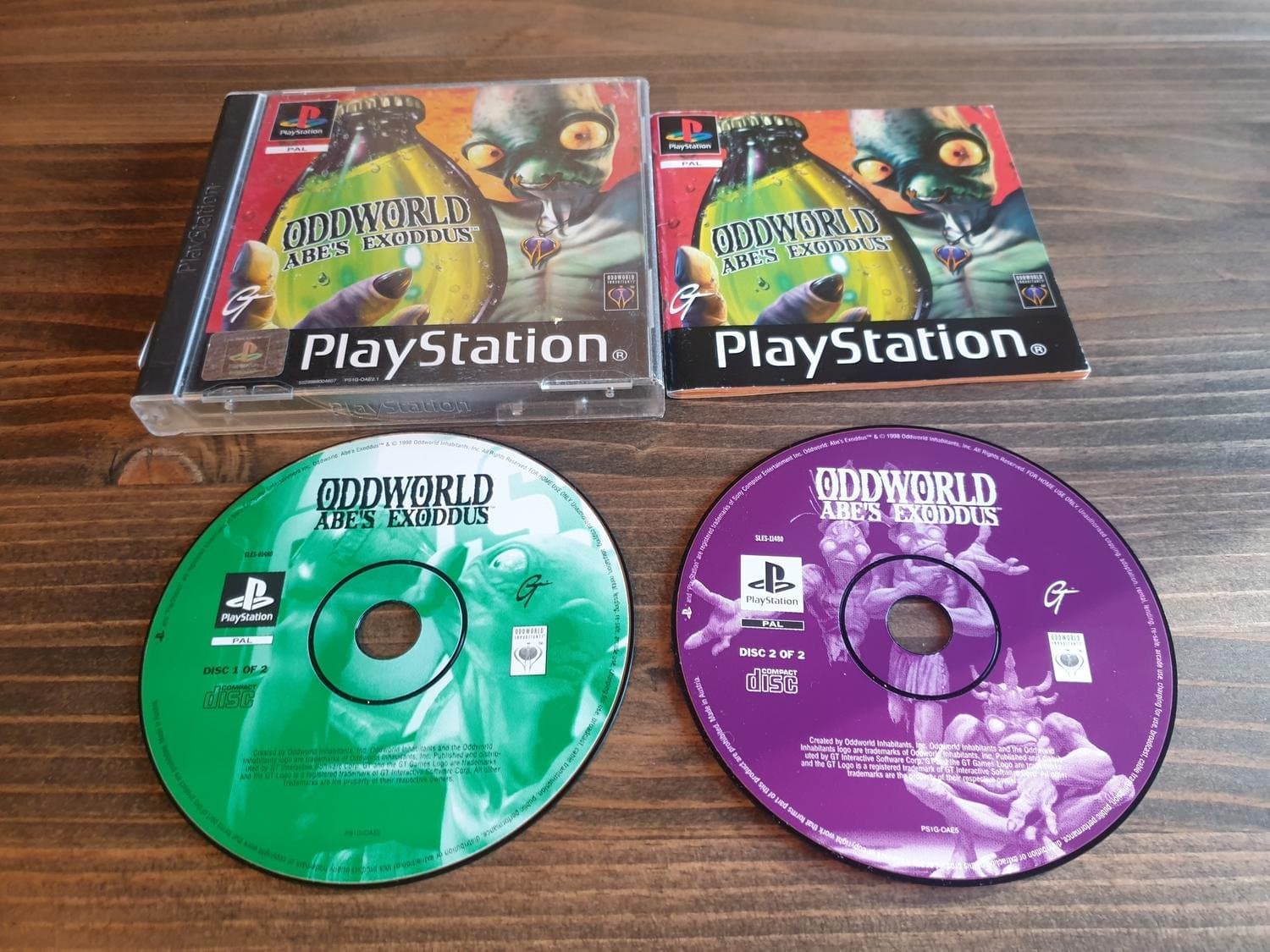 ODDWORLD ABES EXODDUS PS1 BEG