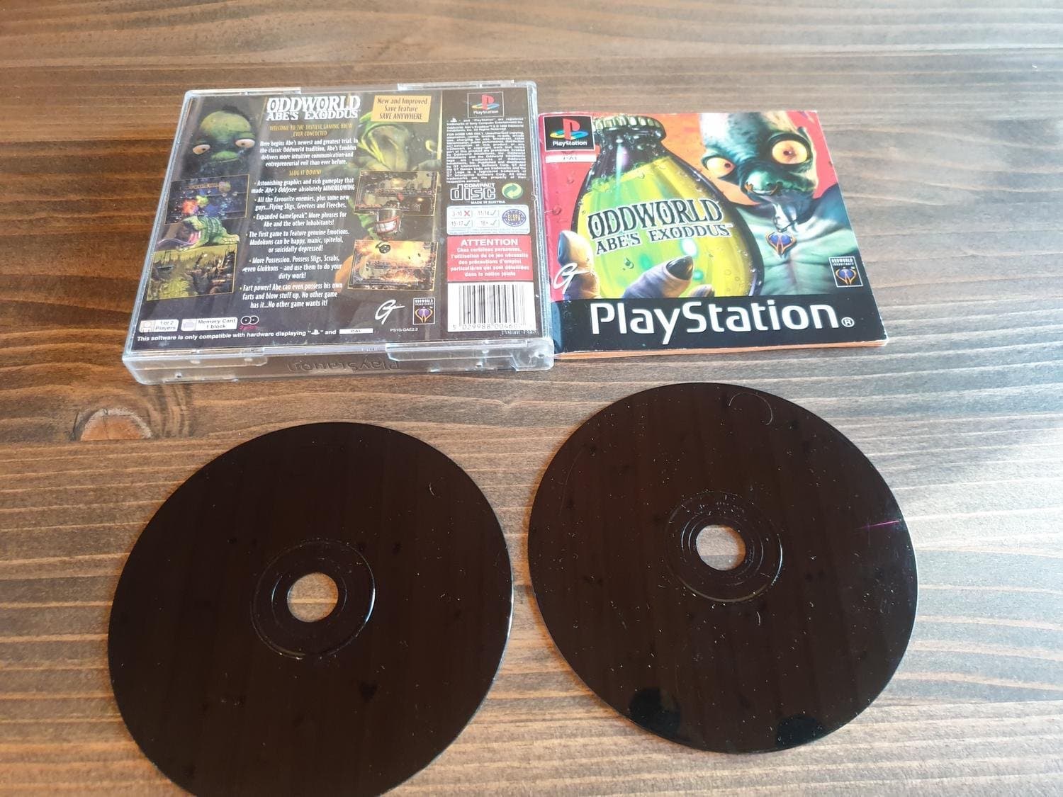 ODDWORLD ABES EXODDUS PS1 BEG