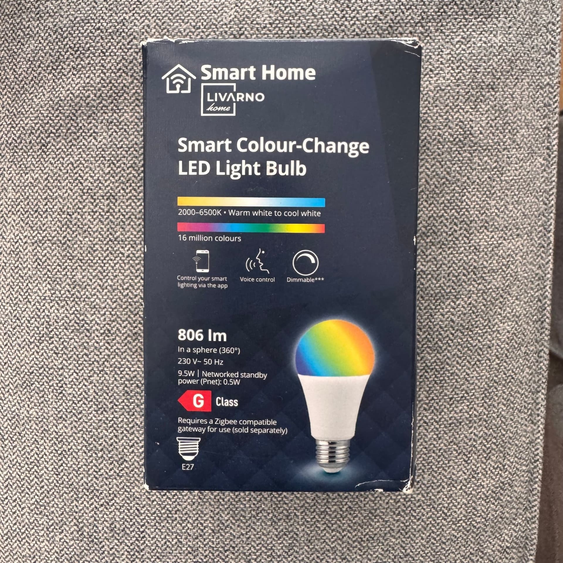 Livarno Smart Colour-Change LED-lampa E27 – Smart Home RGB
