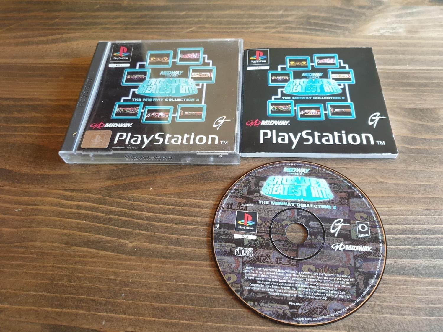 MIDWAY ARCADES GREATEST HITS THE MIDWAY COLLECTION 2 PS1 BEG