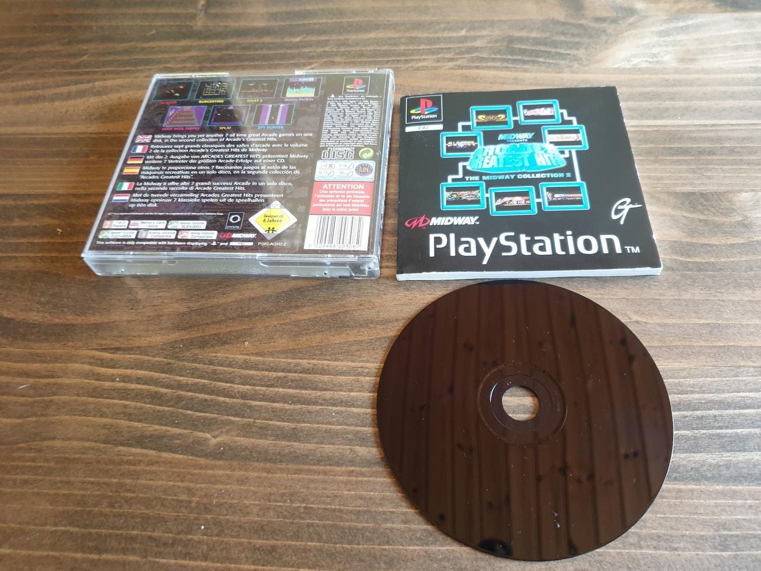 MIDWAY ARCADES GREATEST HITS THE MIDWAY COLLECTION 2 PS1 BEG
