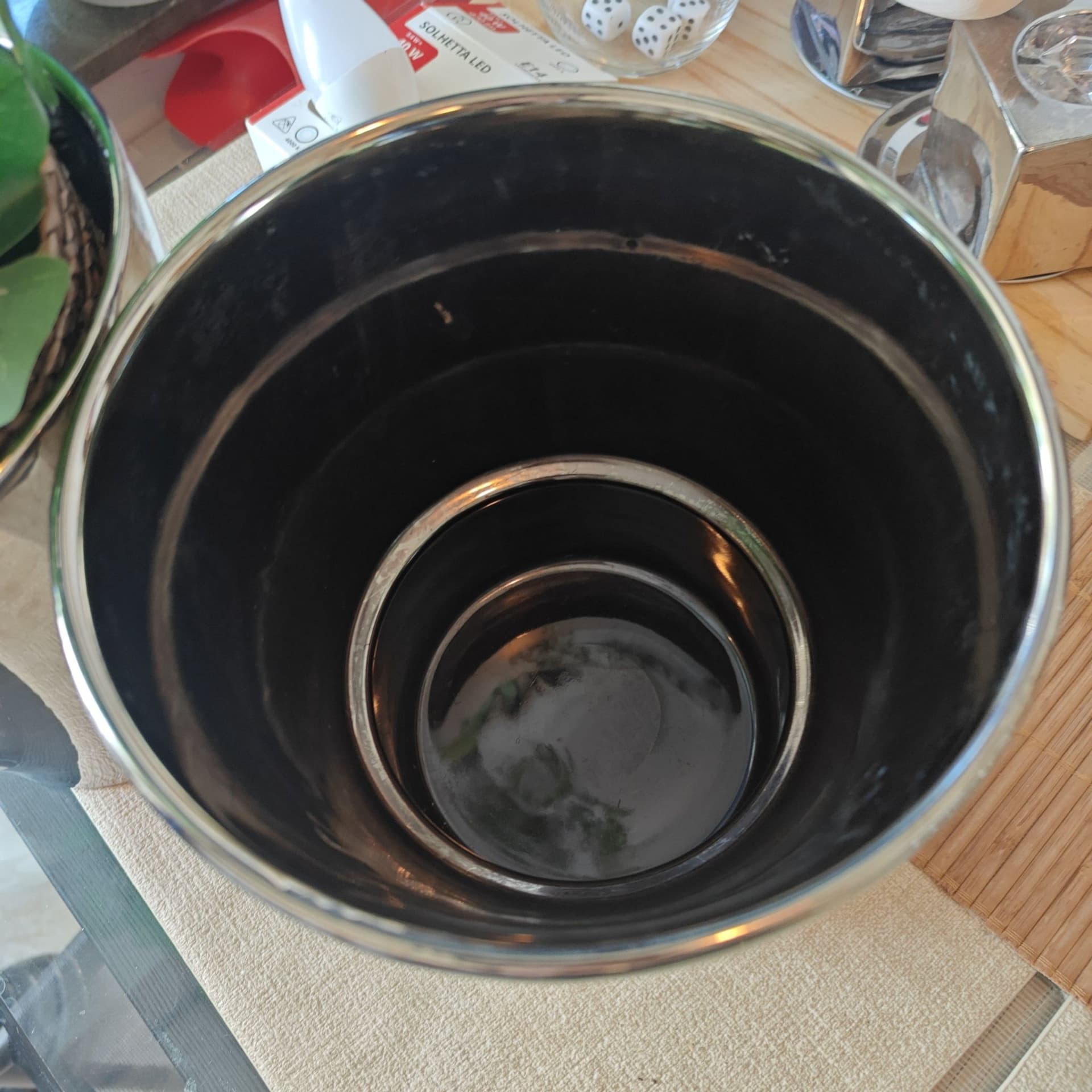 2 st Vintage Metallkrukor/Ytterkrukor Svart Krom Retro Industri
