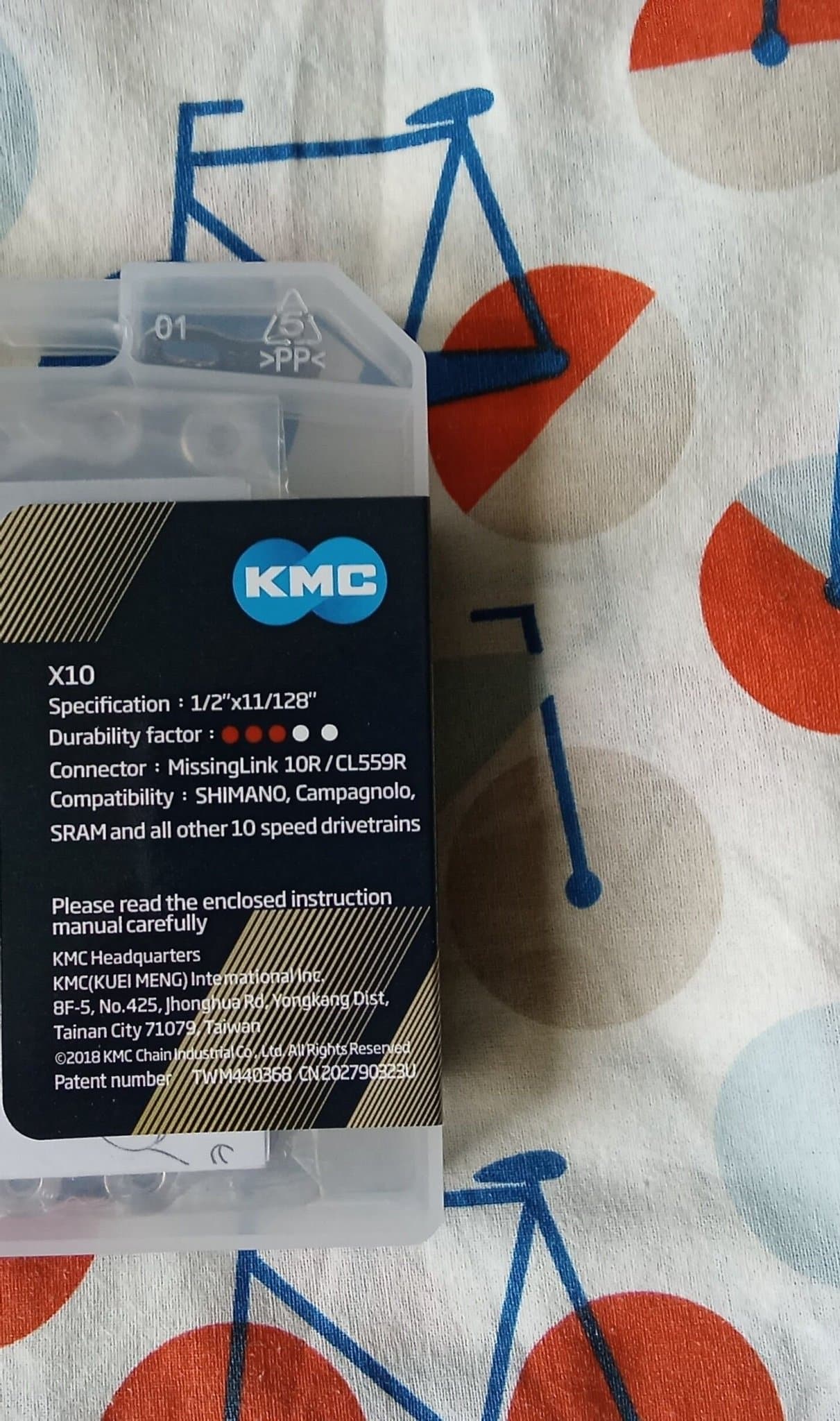 Ny KMC X10 kedja