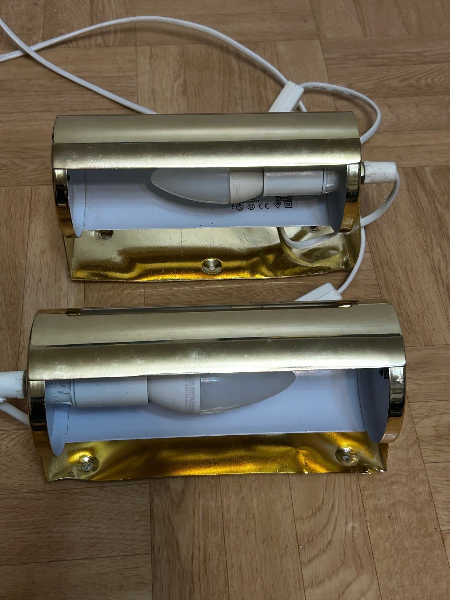 IKEA V413 Vägglampor i Mässing