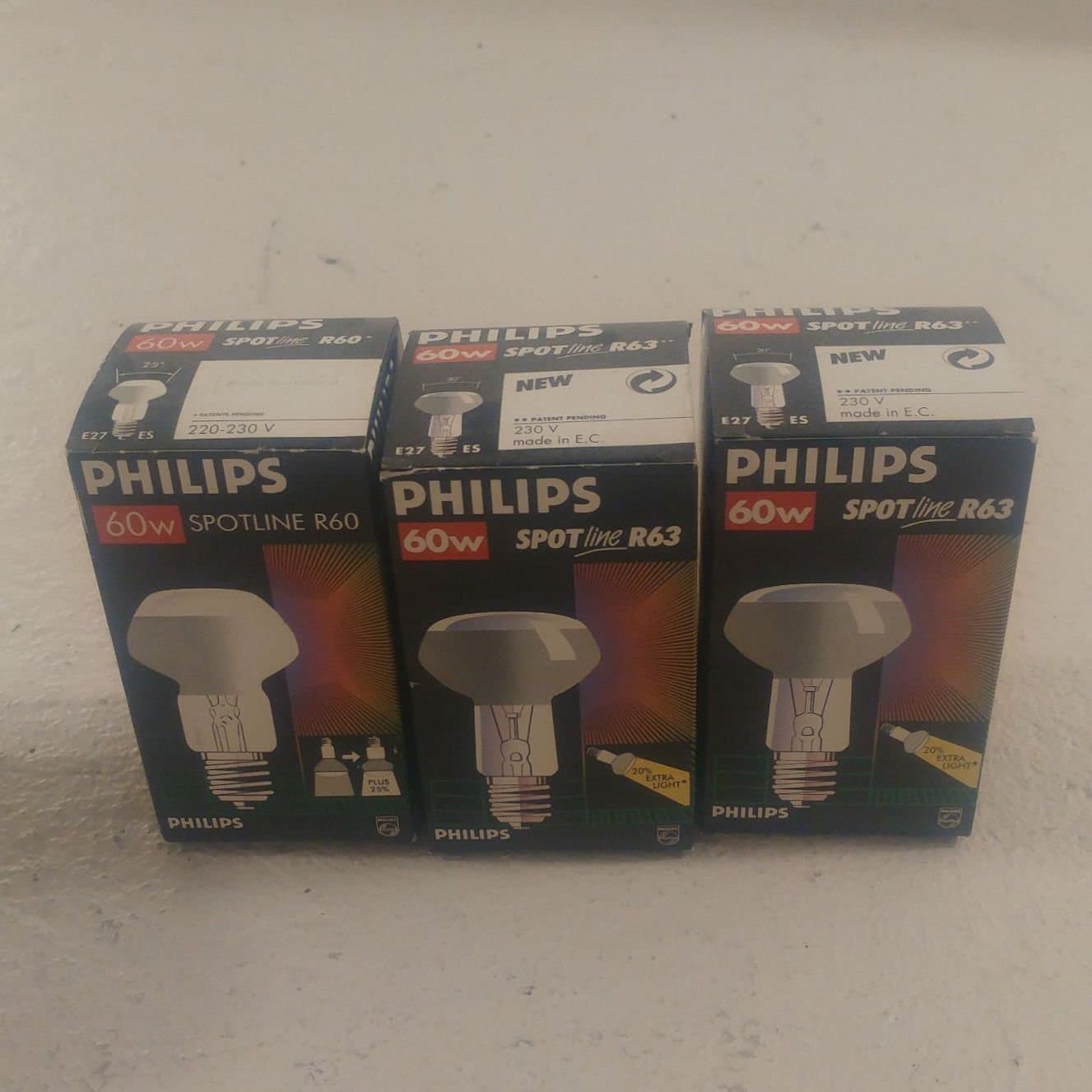 Philips Spotline R50, R60, R63 och PAR16 Halogenlampor
