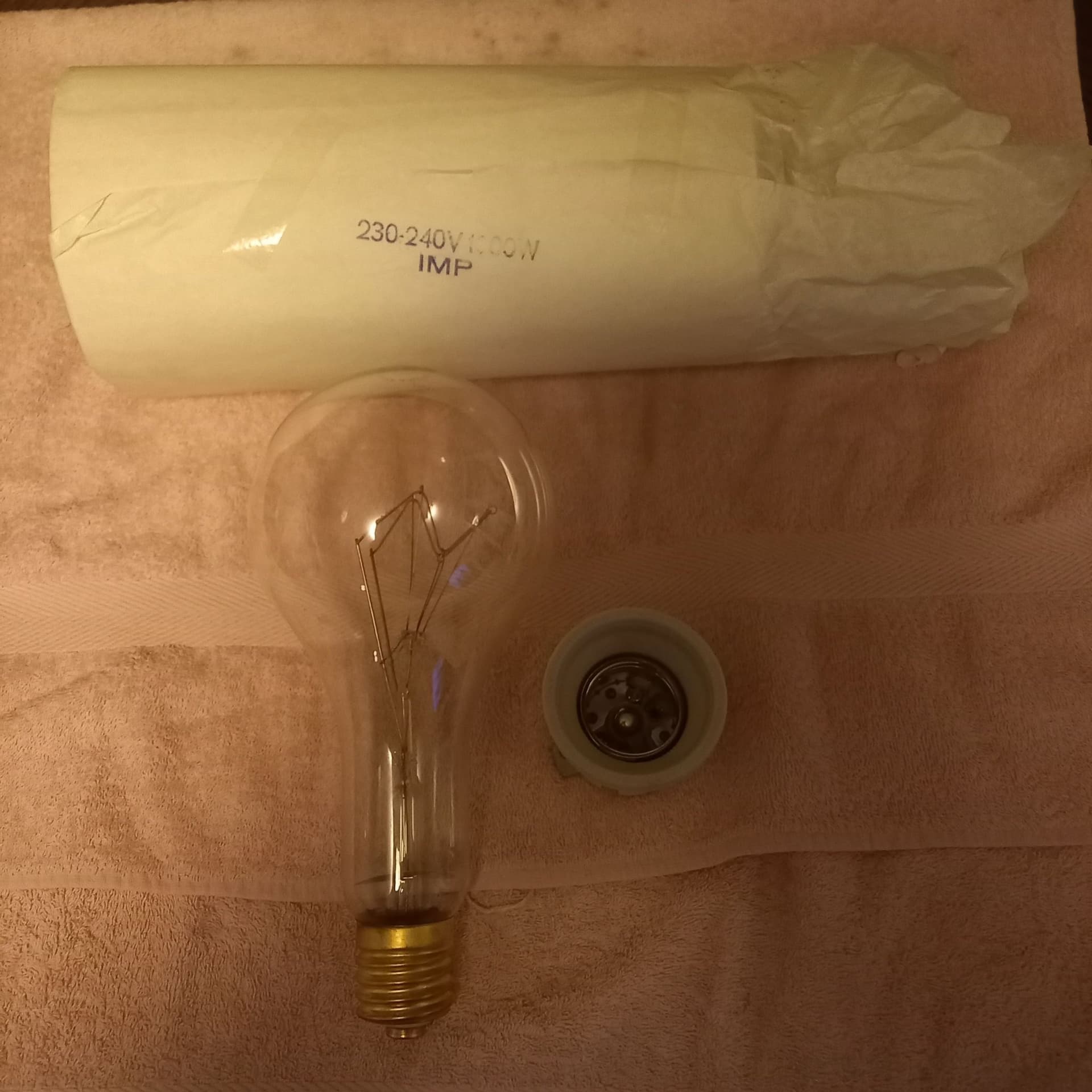 Glödlampa IMP 230-240V 1000W inkl E40 sockel