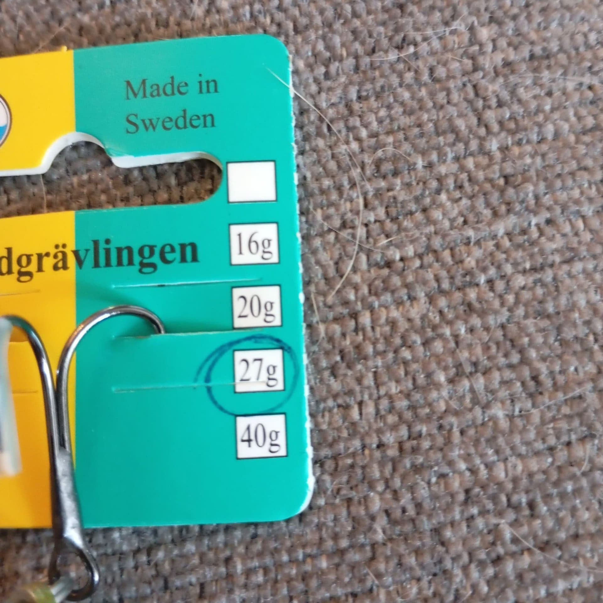 Gladsax fiske sandgrävlingen 27g