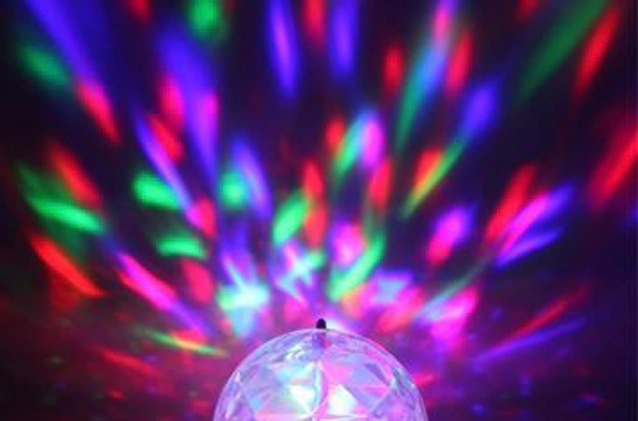 USB Disco Lampa med böjbar fjädring
