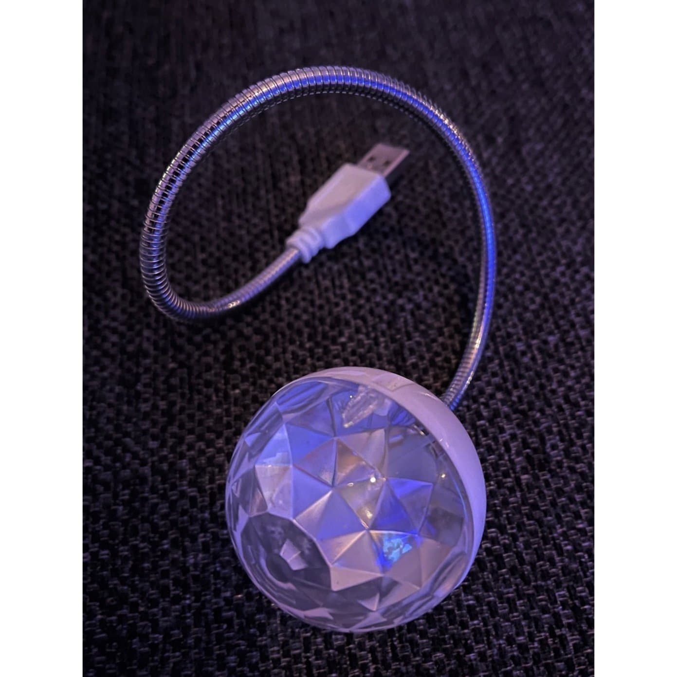 USB Disco Lampa med böjbar fjädring