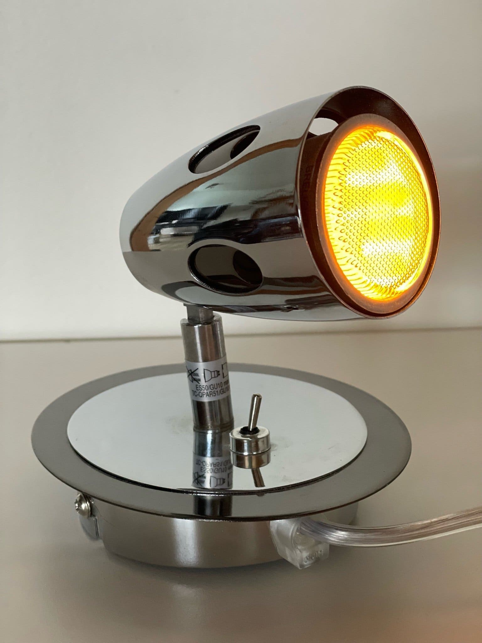 BRILLIANT 59212 | Krommetall | Justerbar Spotlampa | Space Age