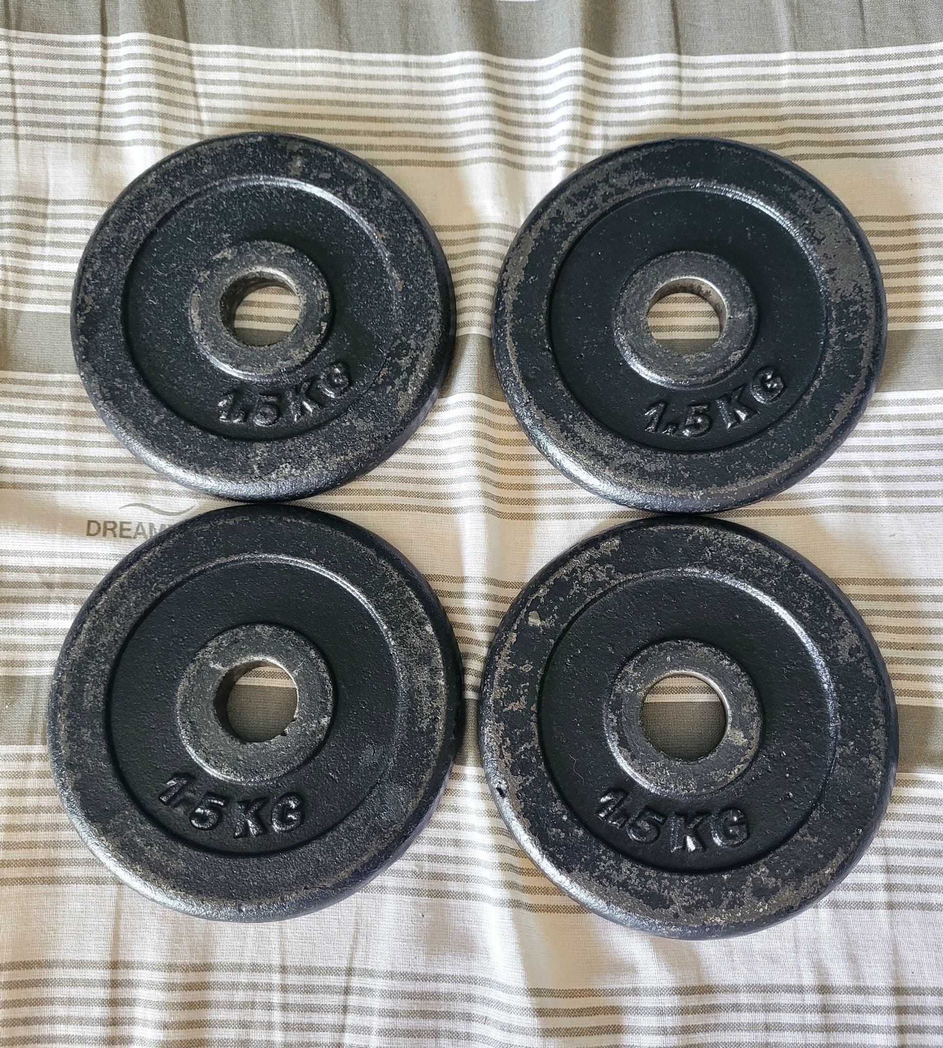 Viktskivor 1.5 kg, 4 stycken