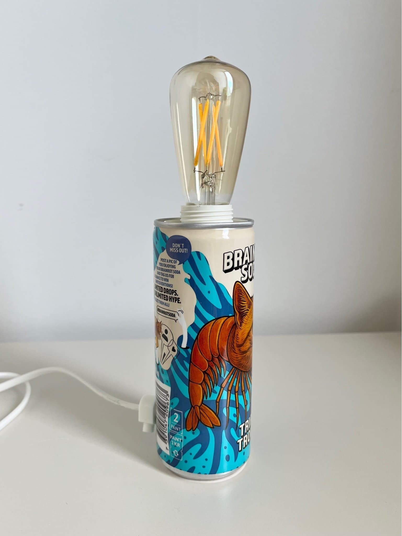 Bordslampa, återbruk, Brainrot