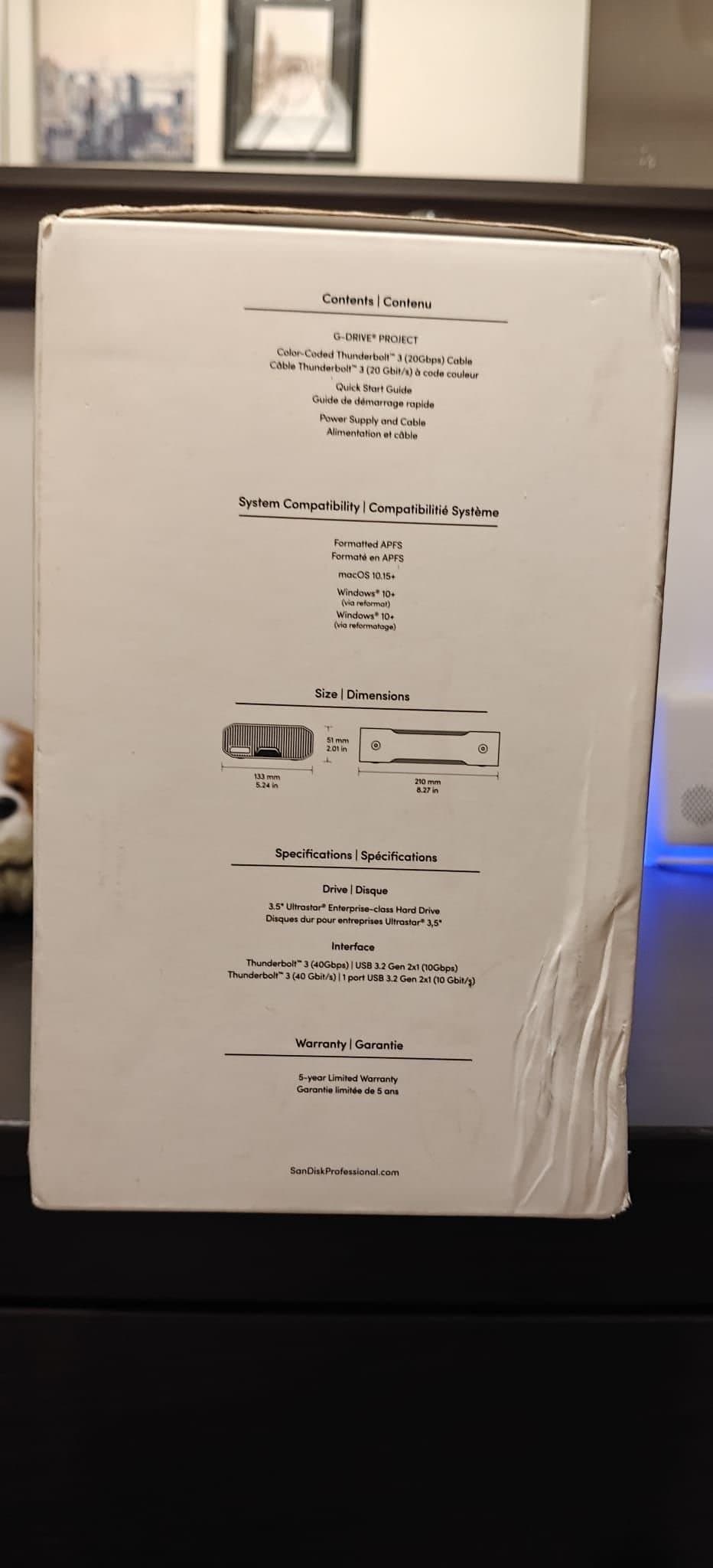 SanDisk Professional G-DRIVE PROJECT extern hårddisk 22TB