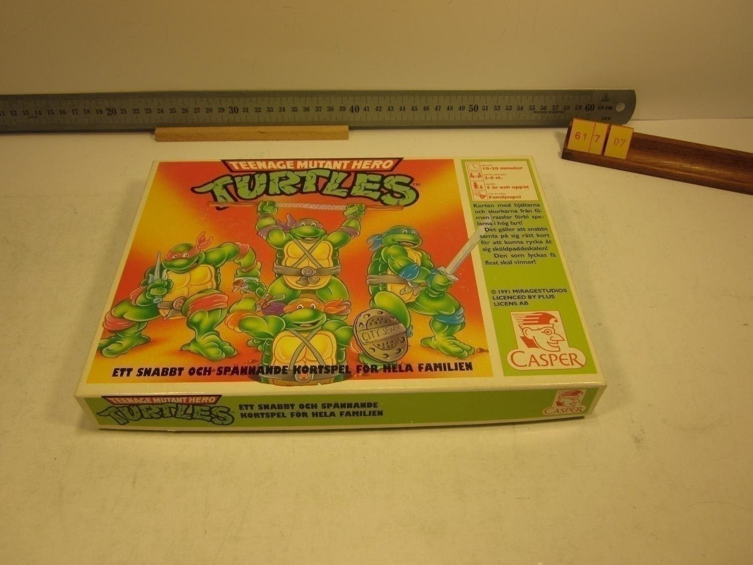 Teenage Mutant Hero Turtles, Casper 1991, Komplett i Mycket fint skick
