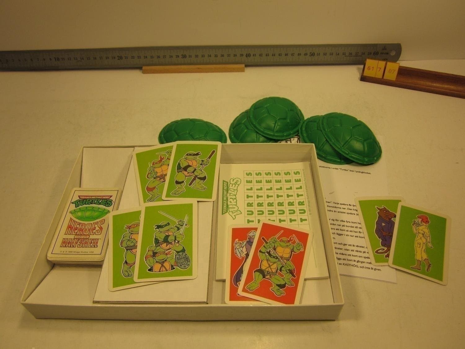 Teenage Mutant Hero Turtles, Casper 1991, Komplett i Mycket fint skick