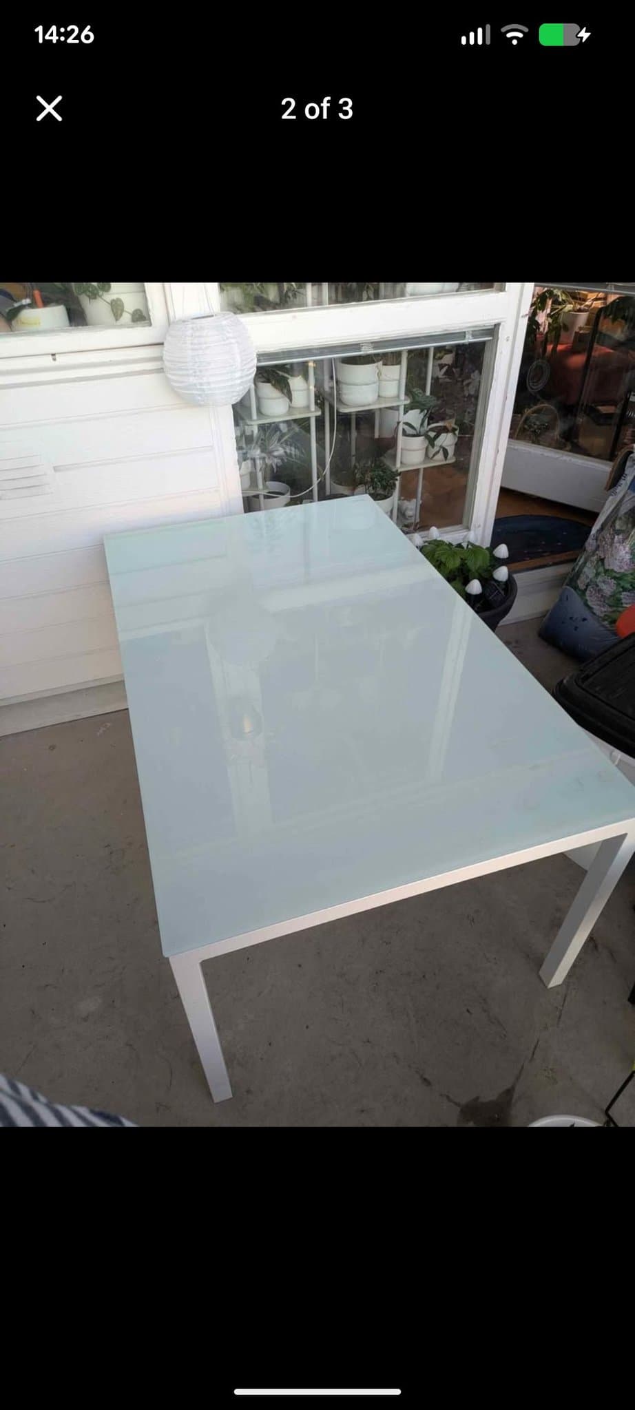 Comfort Garden bord med glasskiva