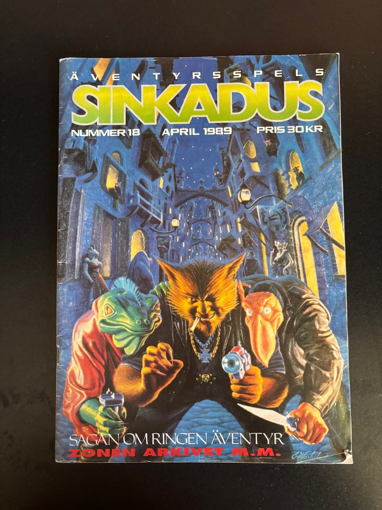 Äventyrsspel Sinkadus Nummer 18 April 1989