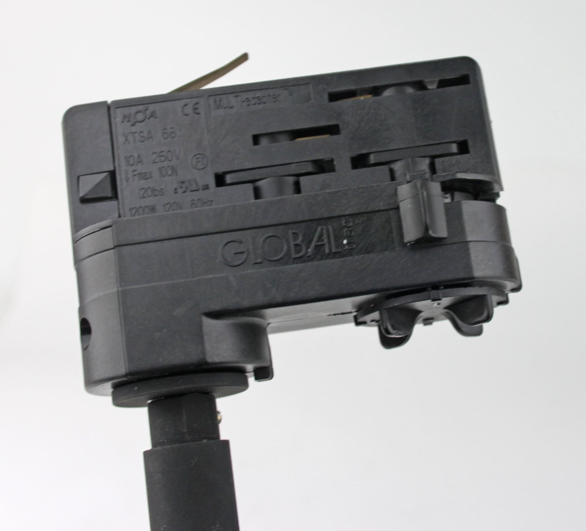 LED Spotlight Svart m Global Trac XTSA68 Multi-adapter för skensystem inkl moms