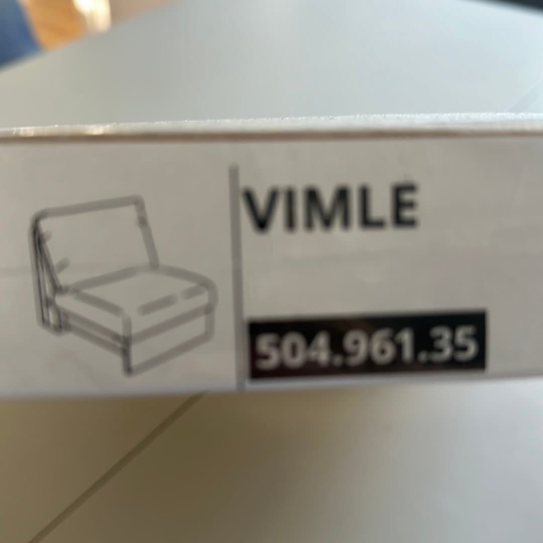 IKEA VIMLE Klädsel till 1-sitssektion, Saxemara svartblå NY utgått?