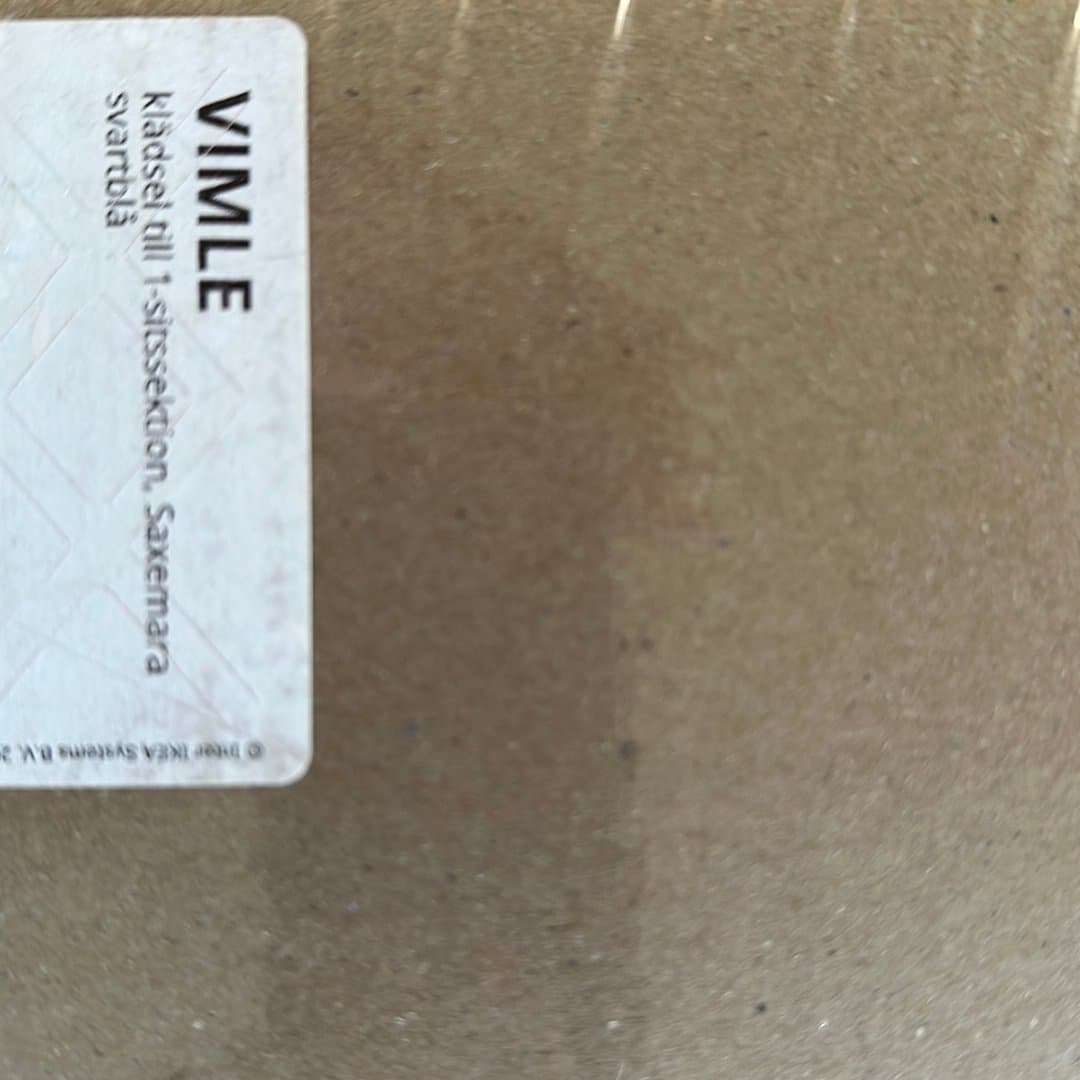 IKEA VIMLE Klädsel till 1-sitssektion, Saxemara svartblå NY utgått?