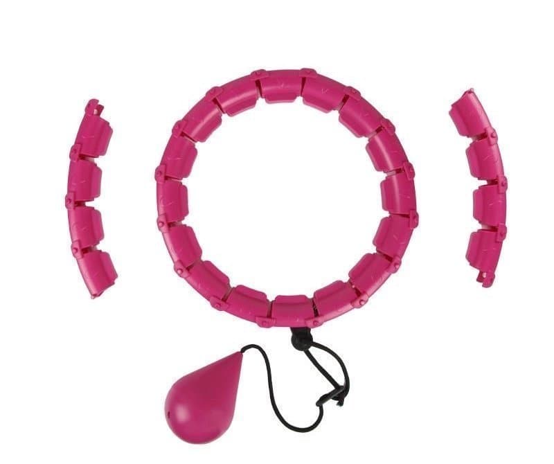 Hula Hoop Rosa för träning Justerbar storlek.