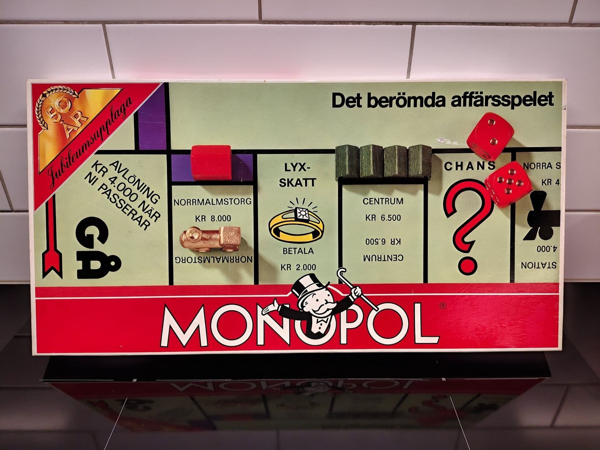 Komplett Monopol, jubileumsupplaga, spel, brädspel, sällskapsspel, Parker