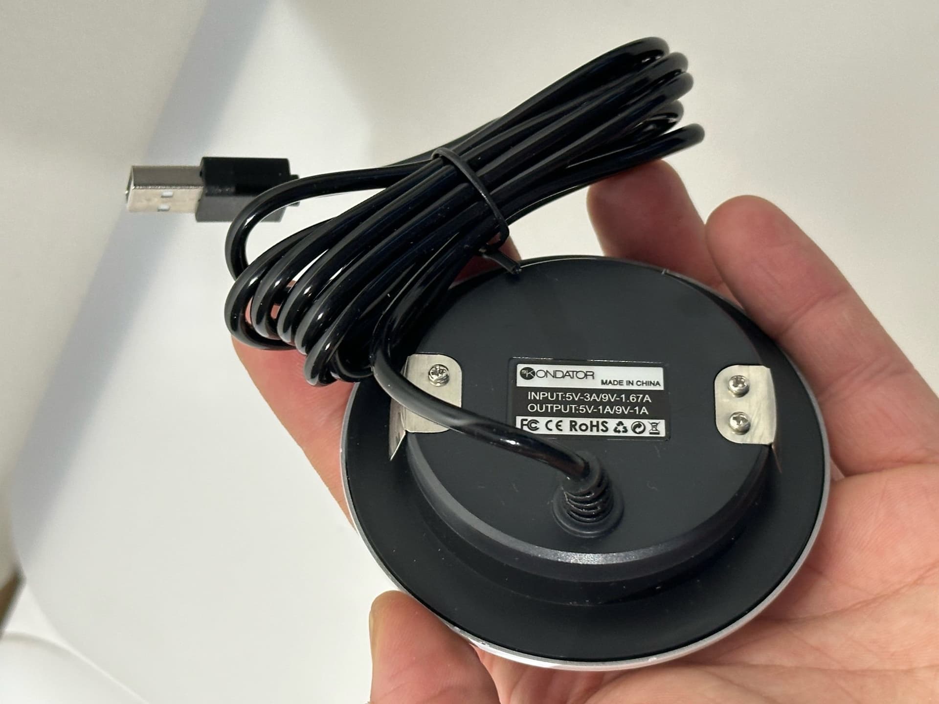 Axessline Qi Charger Grommet - Trådlös Laddare - Kontor - Ny