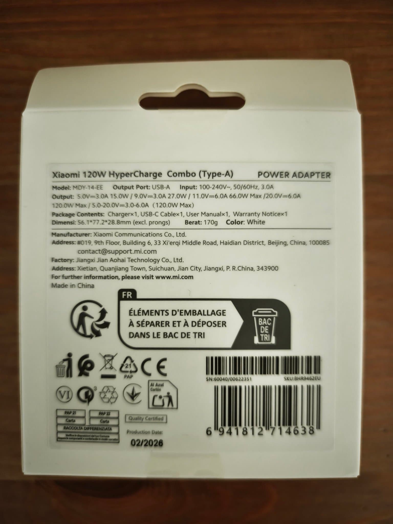 Xiaomi 120W HyperCharge Combo Laddare