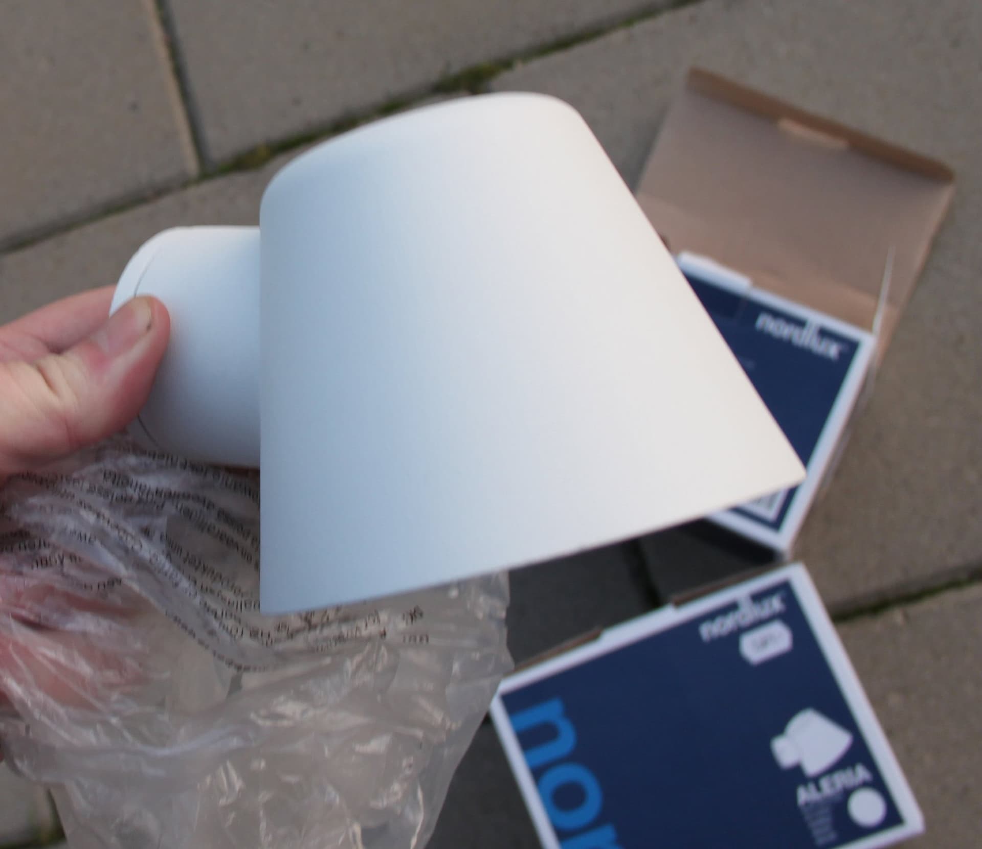NYA! 2 st Nordlux Aleria Vit IP44 GU10 Utomhus-lampa Vägglampa 230v inkl moms