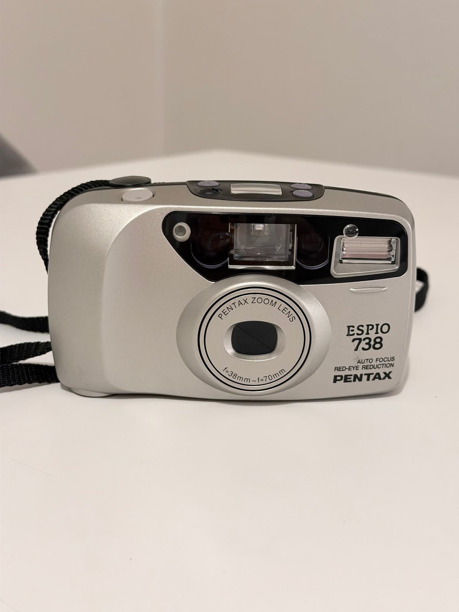 Pentax Espio 738 analog kompaktkamera – autofokus & zoom - fullt fungerande