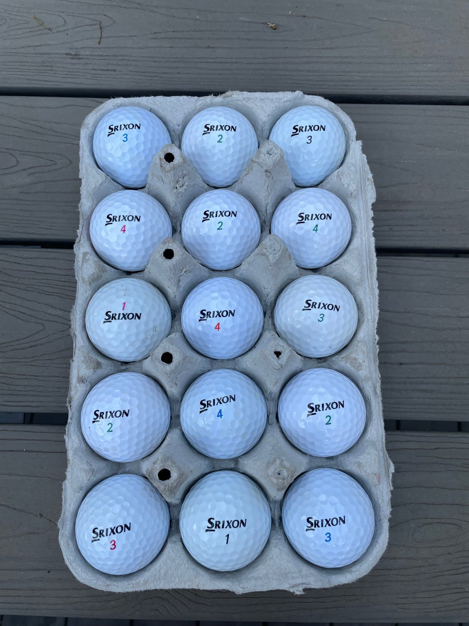 Srixon golfbollar, 15-pack