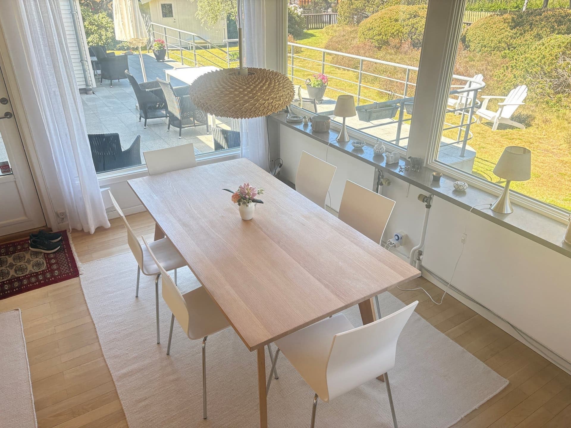 Matbord ljus oljad ek 180x90, modern design