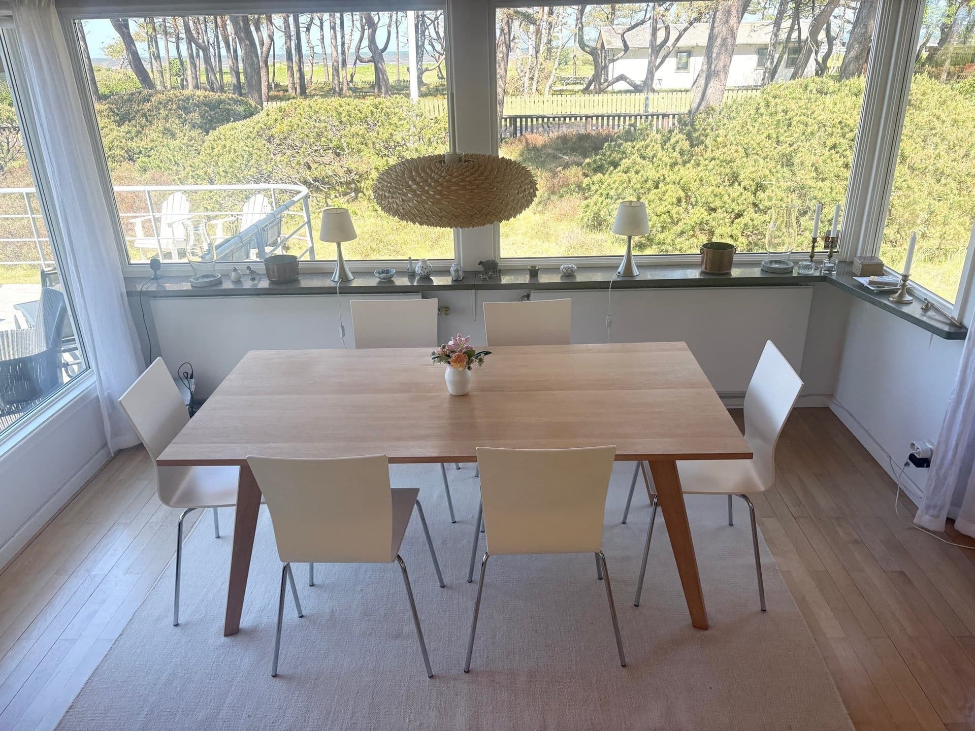Matbord ljus oljad ek 180x90, modern design