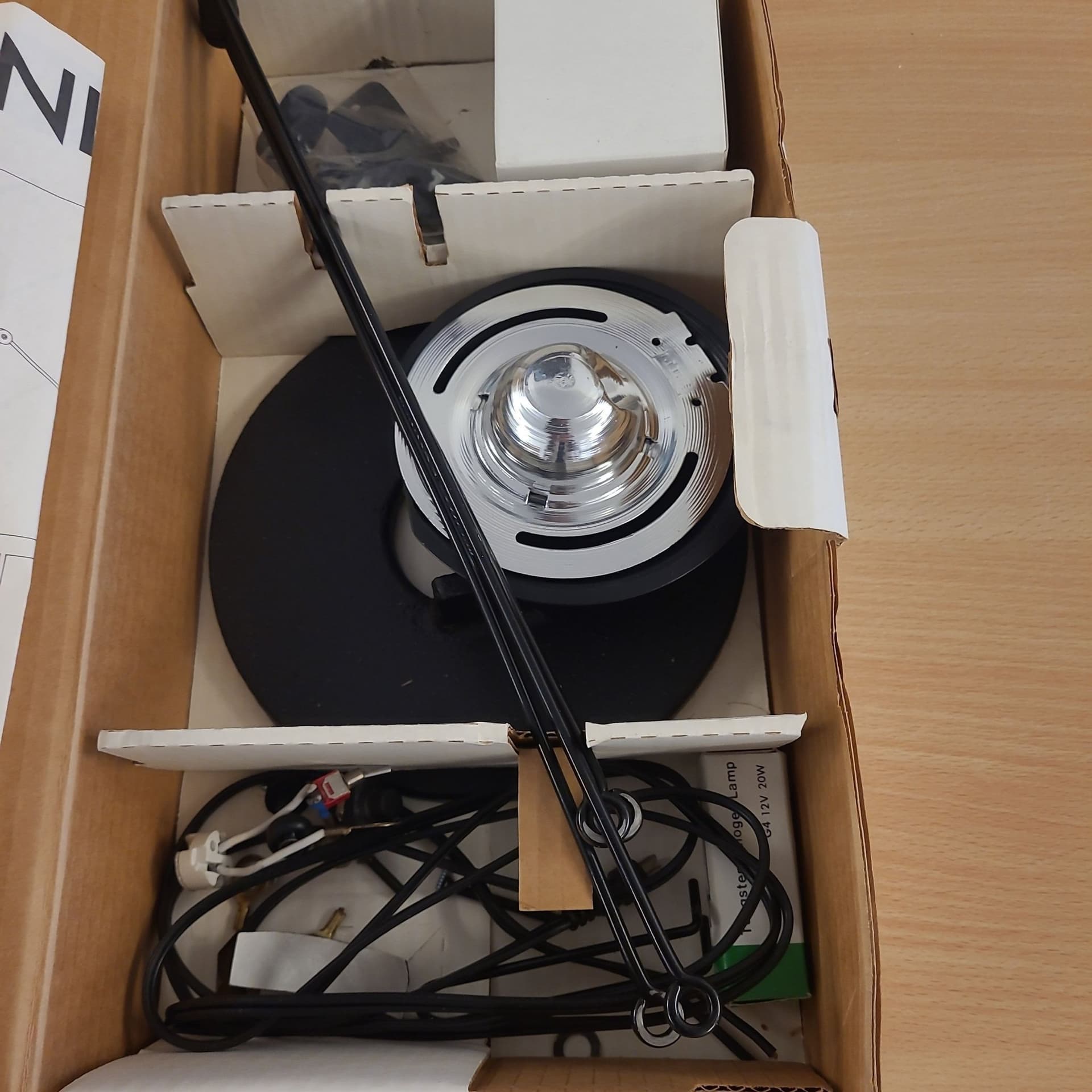 PIANINO Lampa Ikea svart bordslampa kontorslampa design 1988