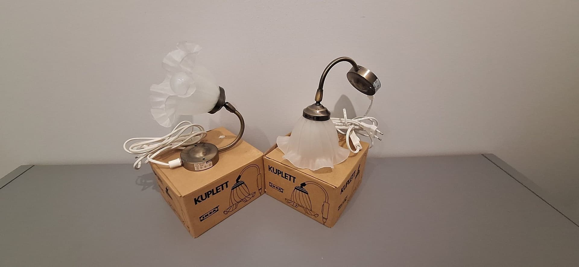 IKEA KUPLETT Retro vägglampor