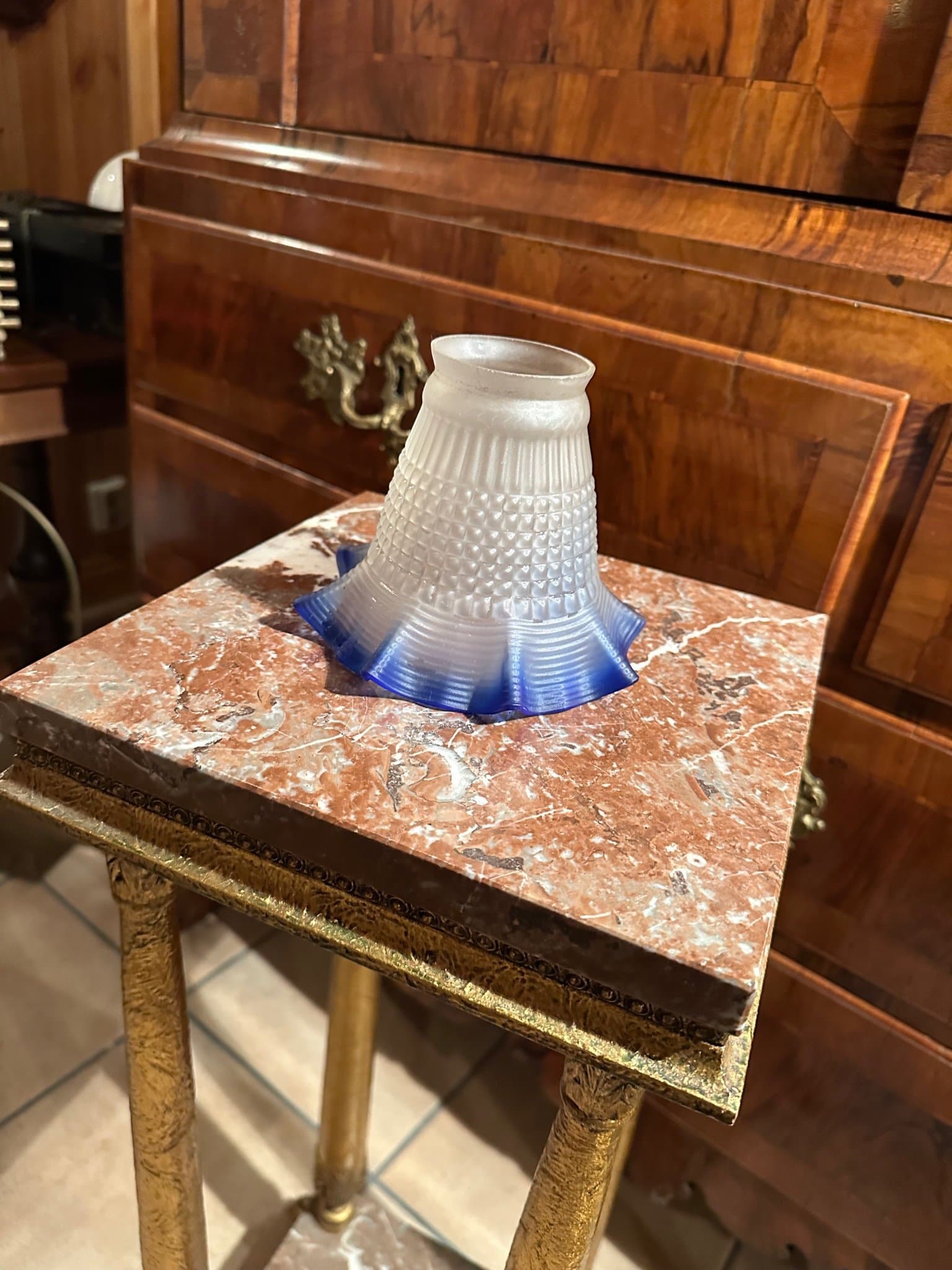 Retro Lampskärm i frostat Glas