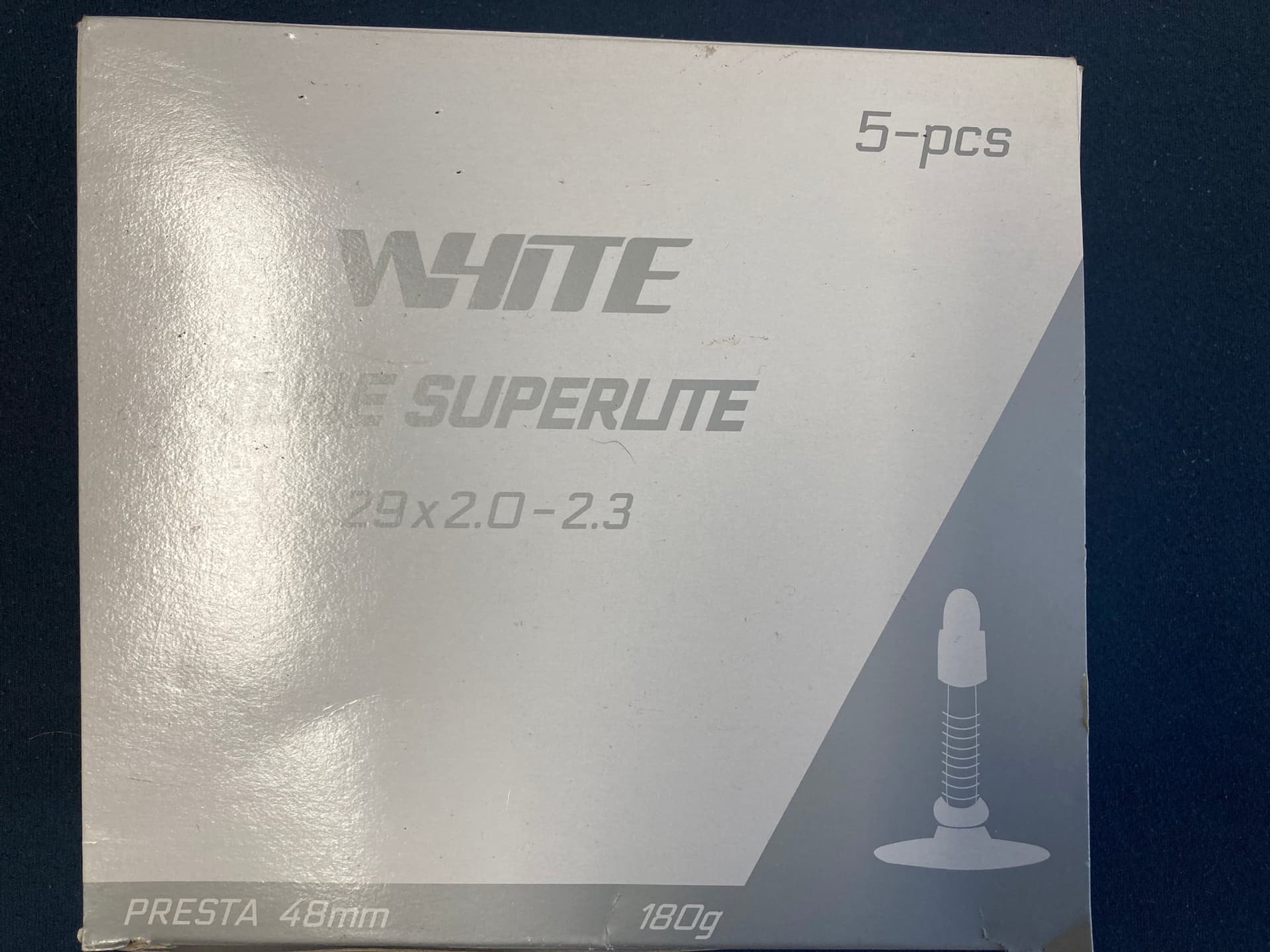 5 st Cykelslangar WHITE Superlite 29x2.0-2.3