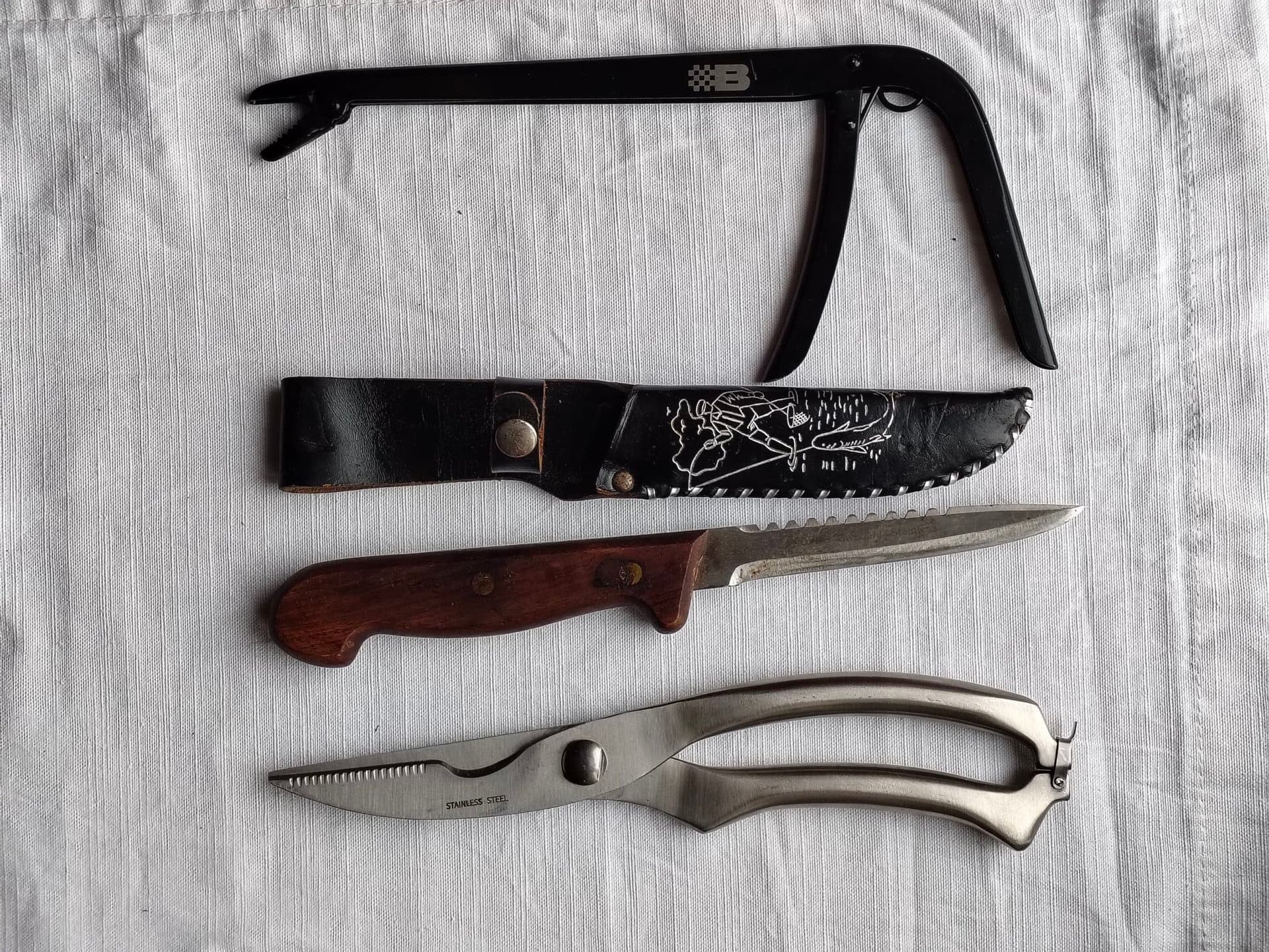 Fiske säsong- Kniv - Sax - Kroklossartång