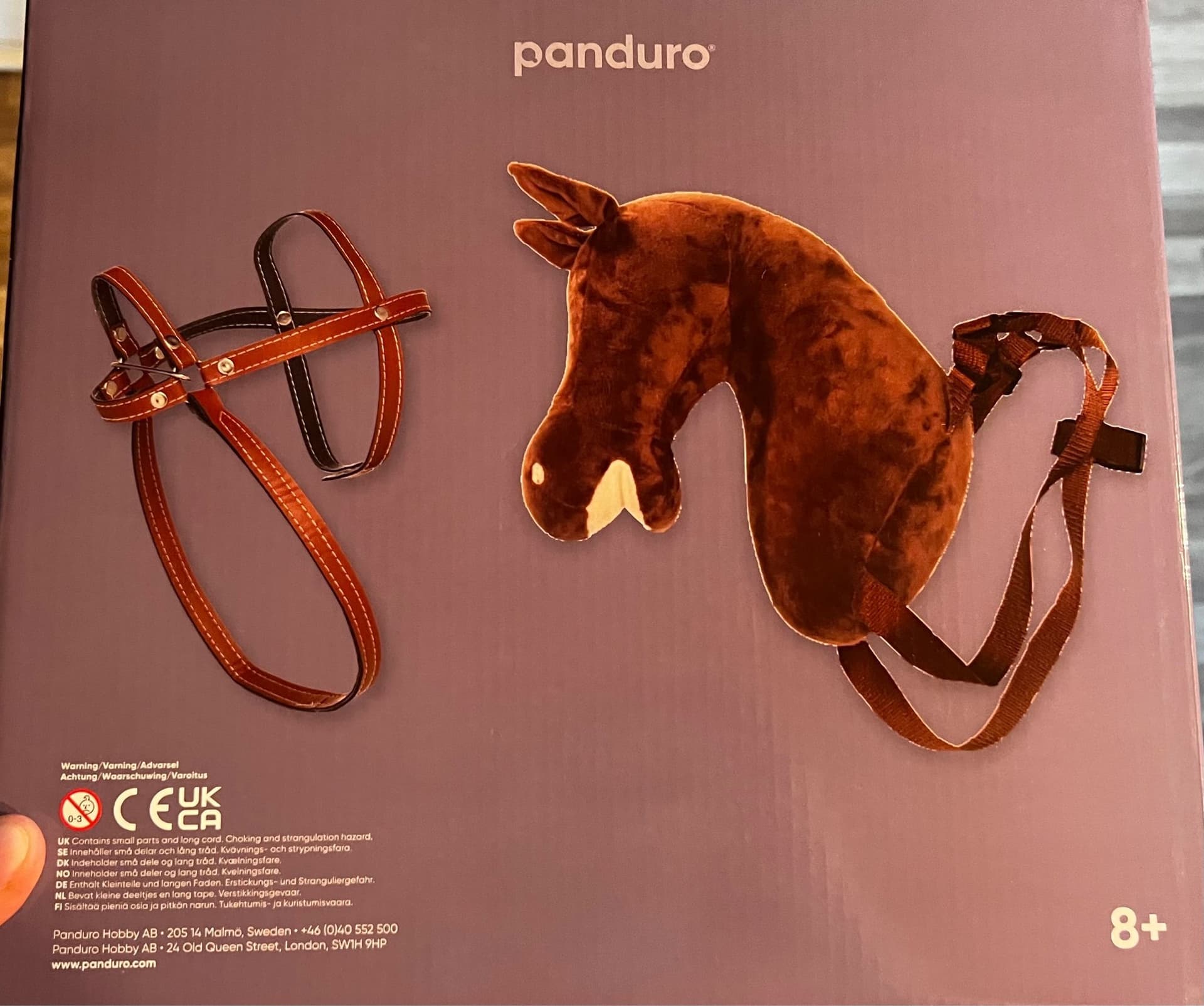 Panduro hobby horse med axelremmar