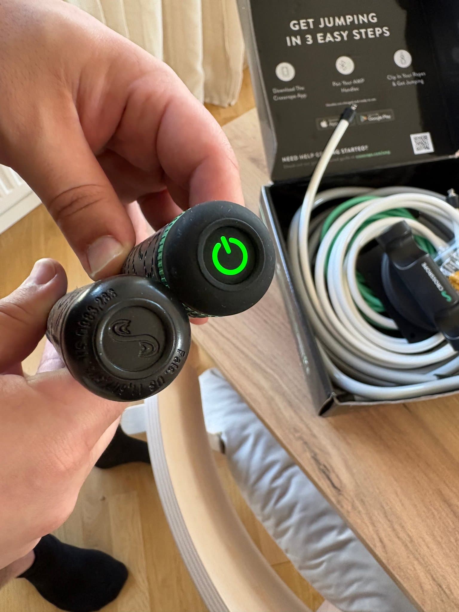 Crossrope AMP Connected Jump Rope System XL & väggfäste