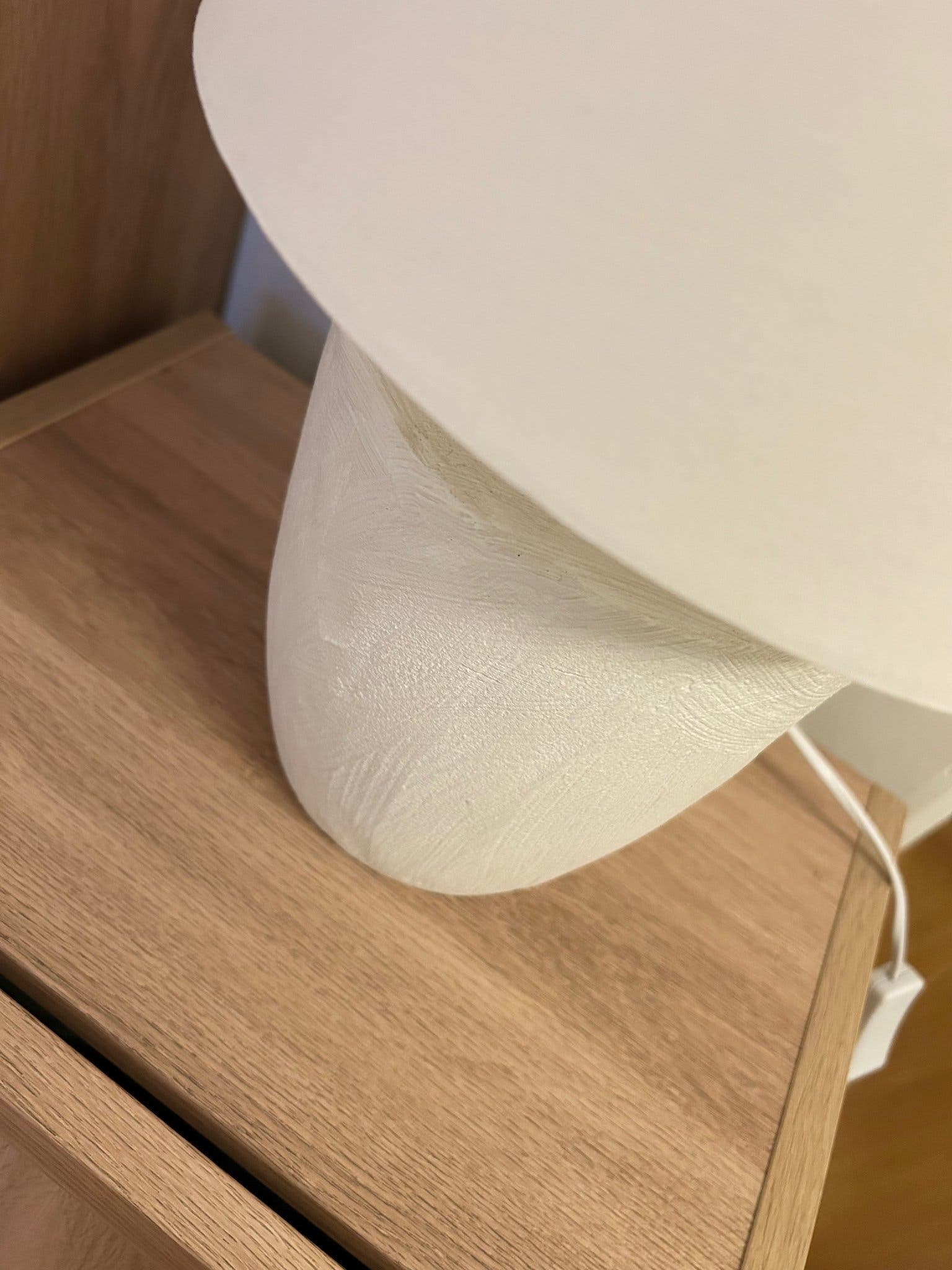 Vit Bordslampa