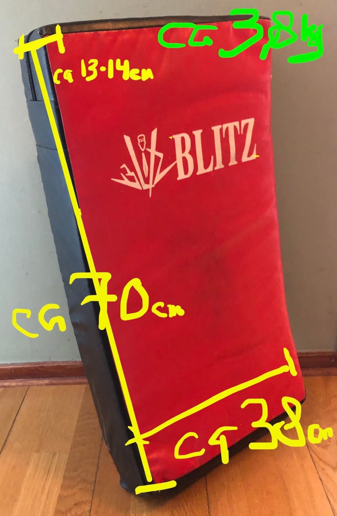 Blitz kvalite spark- och slagkudde mits pads boxning