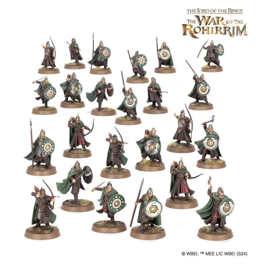 24 Warriors of Rohan nya på sprue - Middle Earth Strategy Battle Game - MESBG