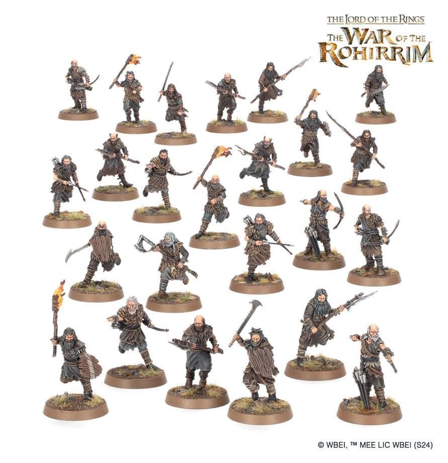 24 Hill Tribesmen nya på sprue - Middle Earth Strategy Battle Game - MESBG