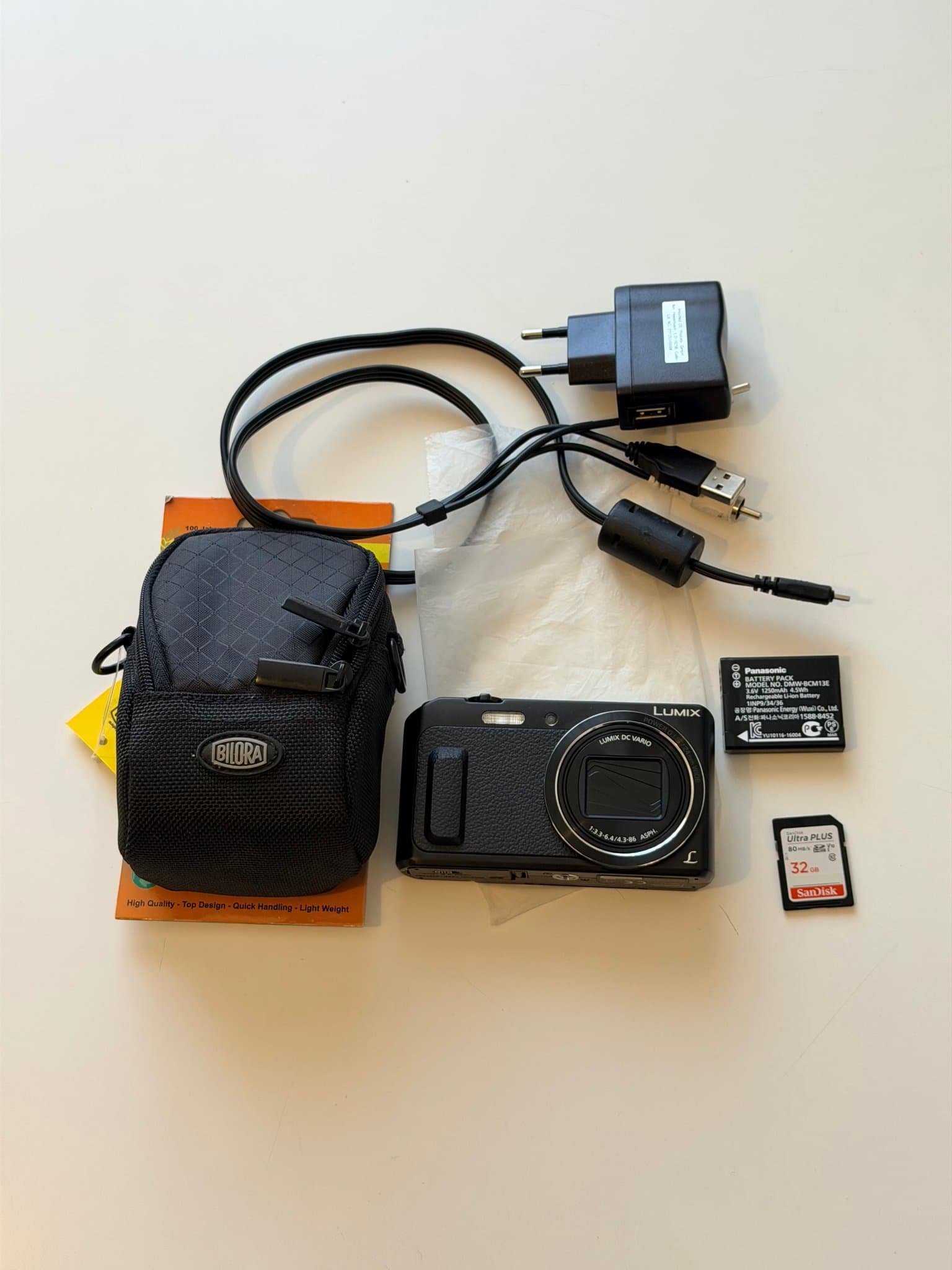 Panasonic Lumix DMC-TZ57 – 16 MP, 20x Optisk Zoom – Komplett Paket
