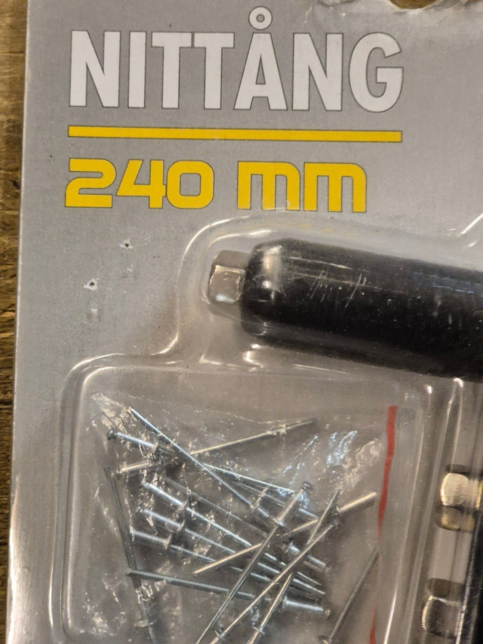 Ny/oanvänd! Do-it, Nittång 240 mm Ord.pris 499kr