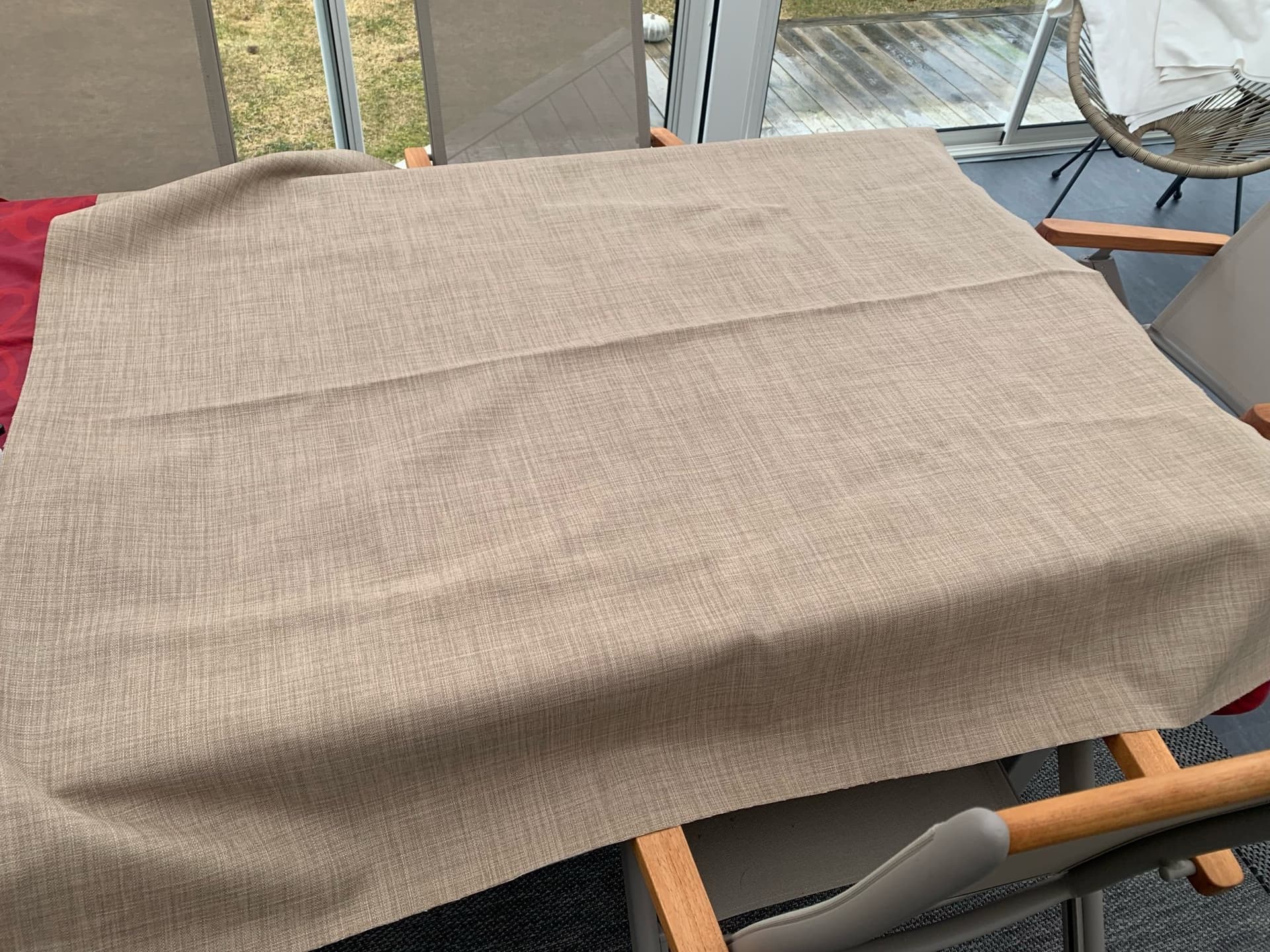 Beige melerat Möbeltyg Fin kvalitet i syntet, mycket slitstarkt