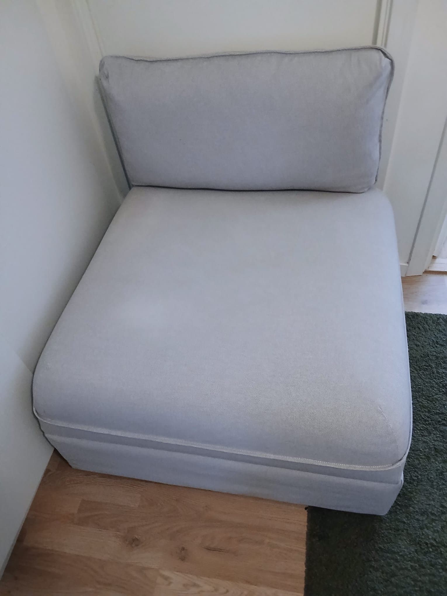 IKEA Vallentuna bäddsoffa modul med förvaring, ljusgrå, dagsoffa , soffasäng
