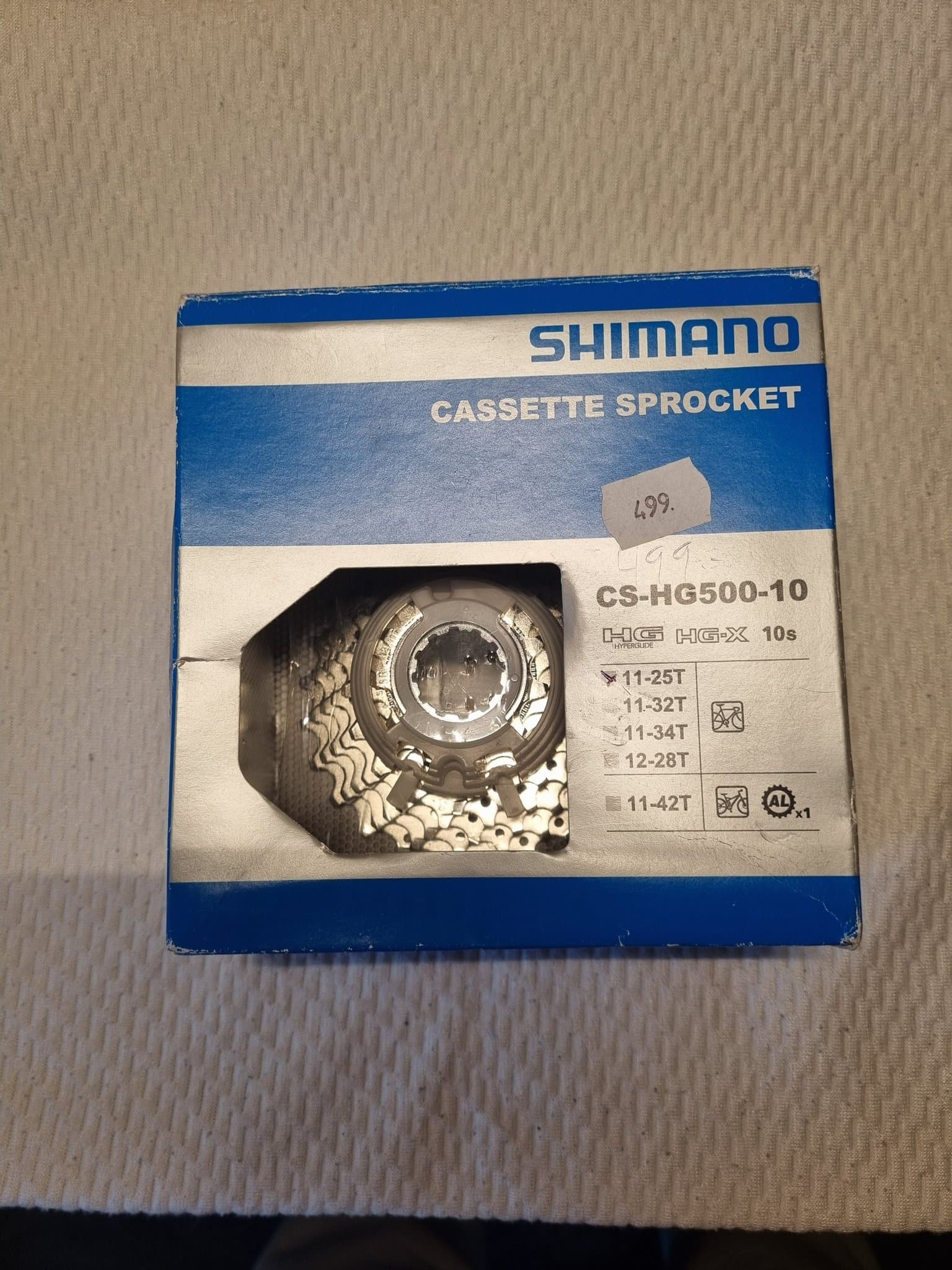 Shimano CS-HG500-10 delad kassett utväxling 11-25T nypris 499kr